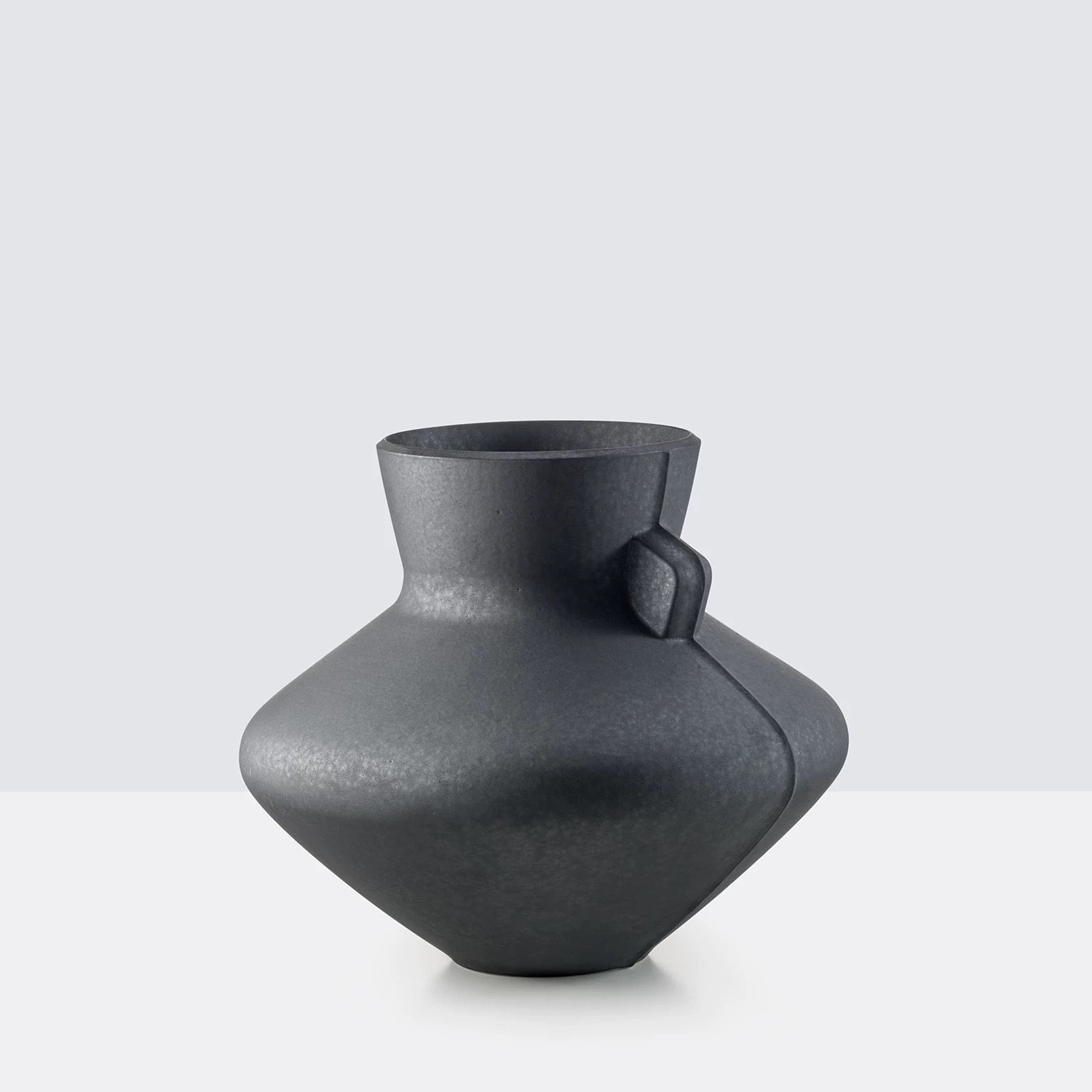 Single-Handled Flat-Belly Flower Vessel