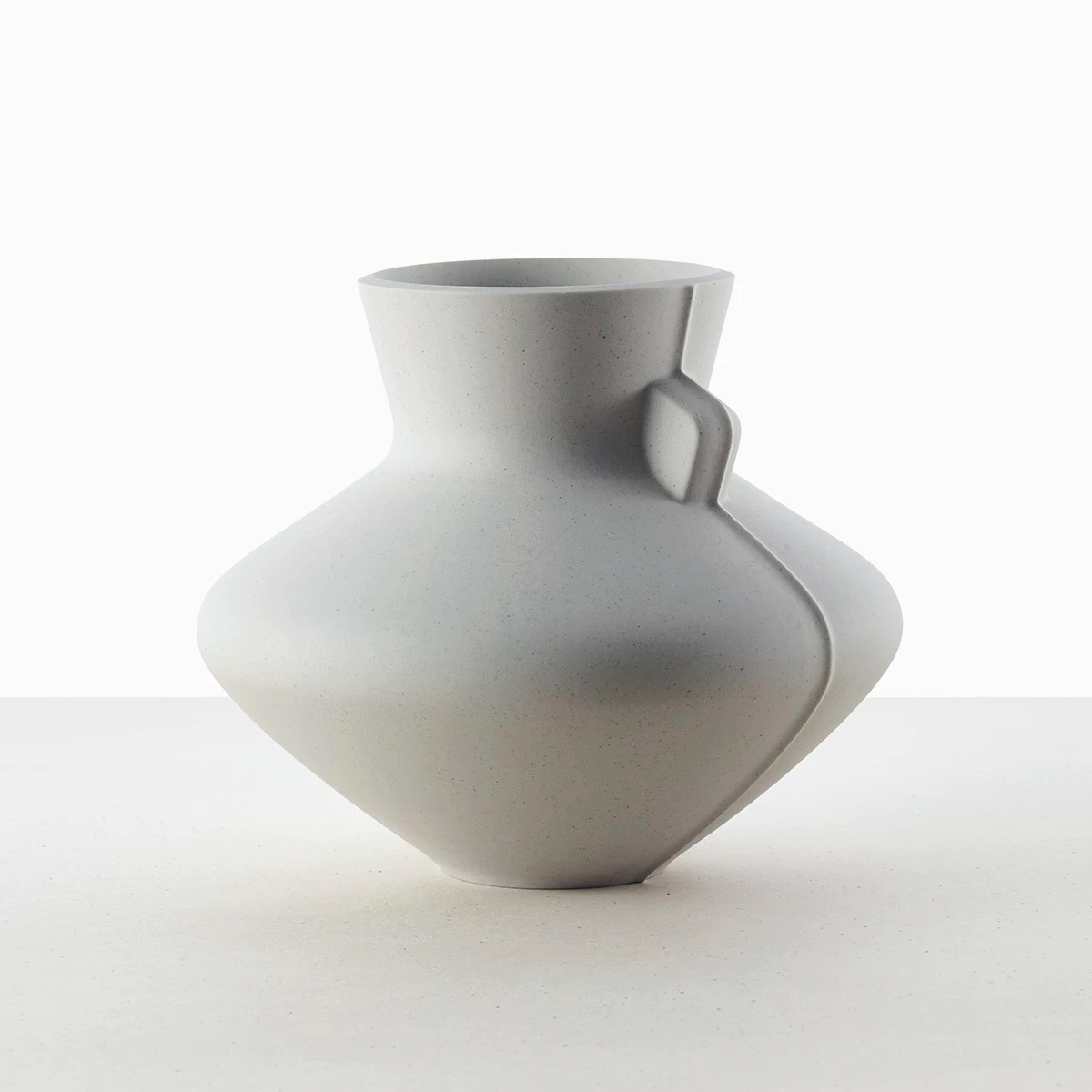 Single-Handled Flat-Belly Flower Vessel