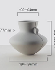 Single-Handled Flat-Belly Flower Vessel