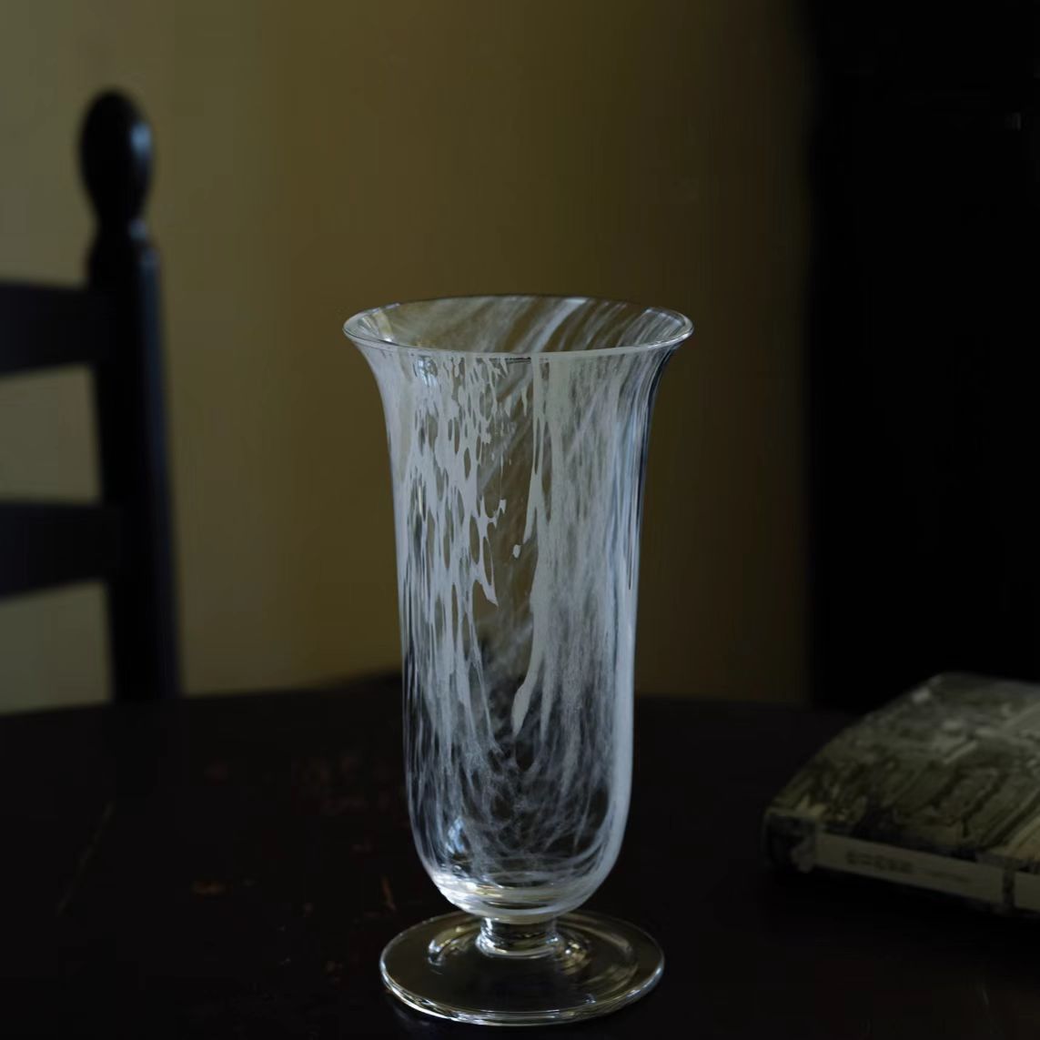 Cloudy Glass Vase