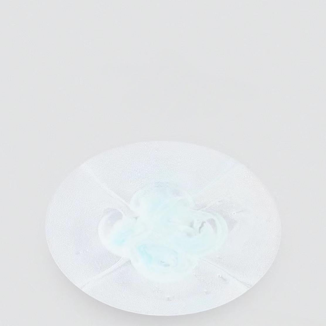 Lake Blue Glass Serving Plate