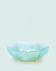 Rhombus Flower Glass Plate - Jade Green