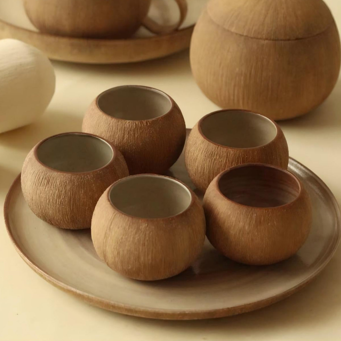 Mini Coconut Ceramic Cup