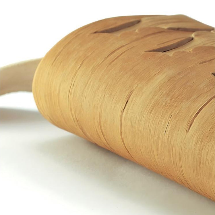 Handmade Birch Bark Storage Container (flat)