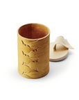 Handmade Birch Bark Storage Container (Round)