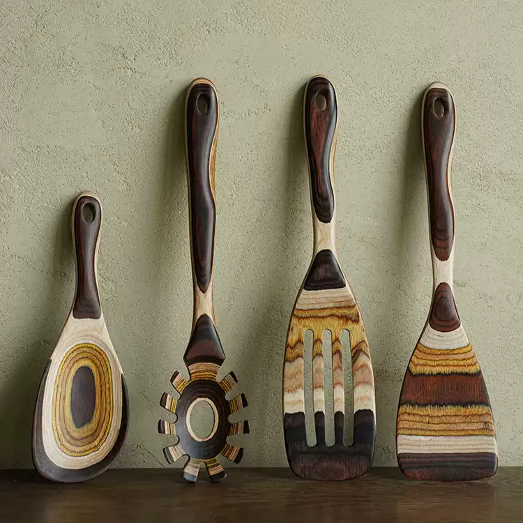 Wooden Kitchen Utensils - Set of 4
