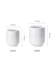 Full-lip Ceramic Coffee Cup