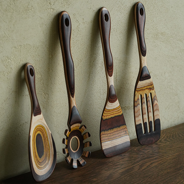 Wooden Kitchen Utensils - Set of 4