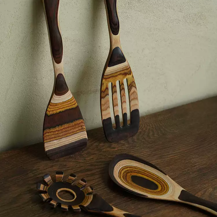 Wooden Kitchen Utensils - Set of 4
