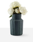 Polygonal Wide-mouthed Porcelain Vase