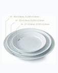 Ogee Ceramic Plate (S/M/L)