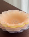Powder-Fired Flower Glass Bowl