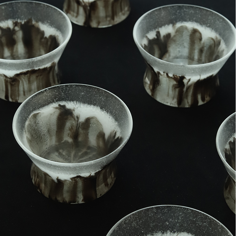 Chinese Ink Wash Glass