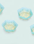 Rhombus Flower Glass Plate - Jade Green