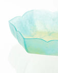 Rhombus Flower Glass Plate - Jade Green