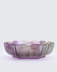Rhombus Flower Glass Plate - Twilight Purple