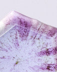 Rhombus Flower Glass Plate - Twilight Purple