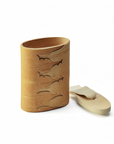 Handmade Birch Bark Storage Container (flat)