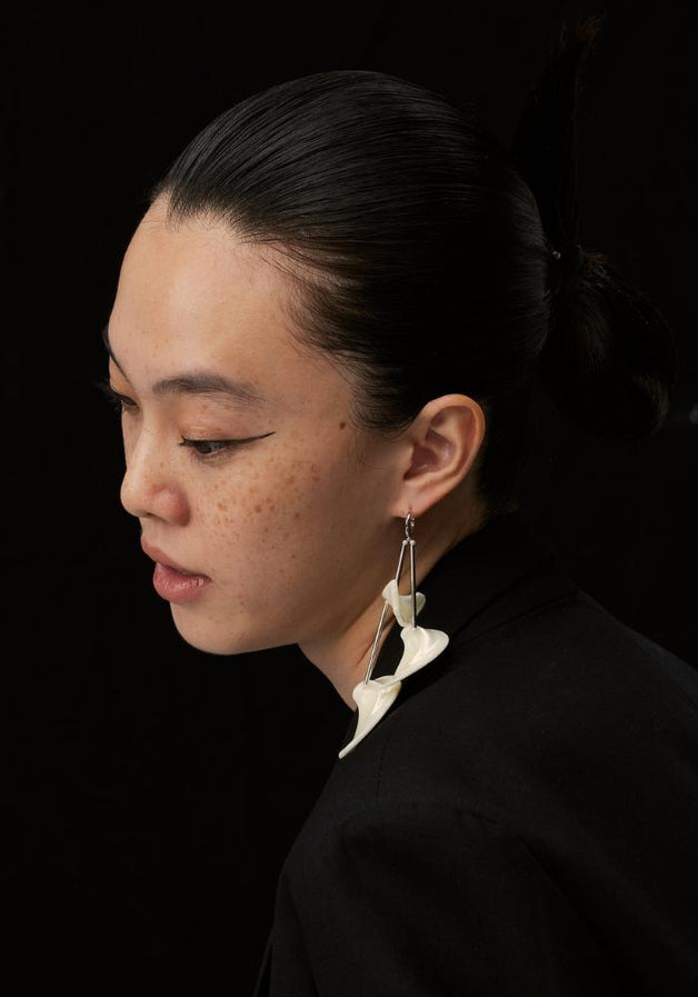 Long Bamboo Branch Rhythm Earrings