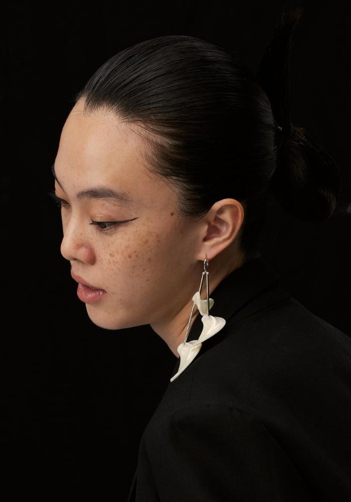 Long Bamboo Branch Rhythm Earrings