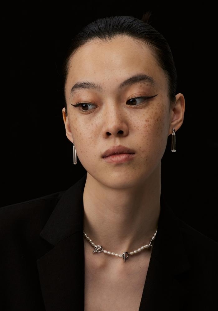 Buckled Pearl Necklace