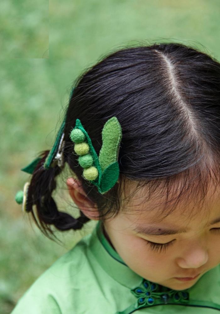 24 Solar Terms Kids Hair Clips/Hair Ties