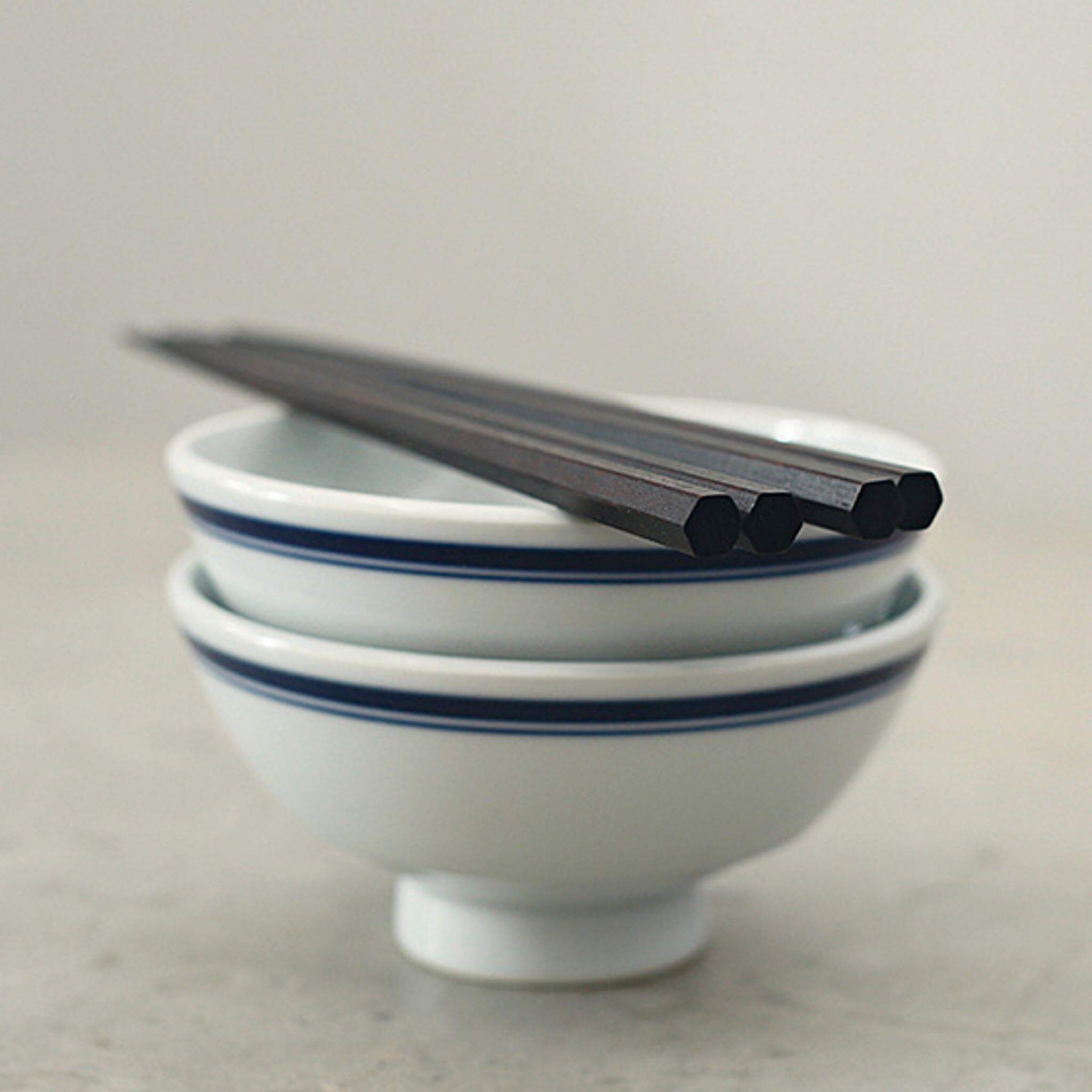 Blue Bien Ceramic Rice Bowl Set