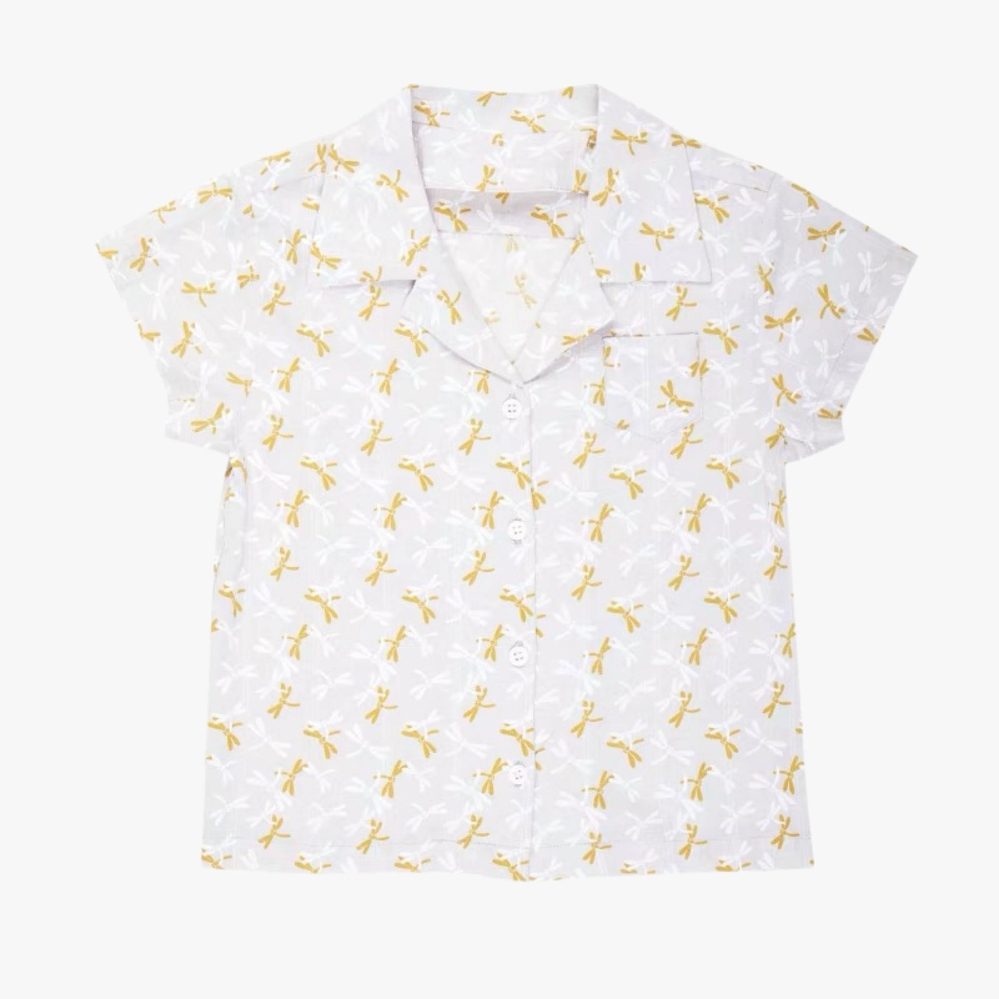 Summer Dragonfly Pattern Shirt