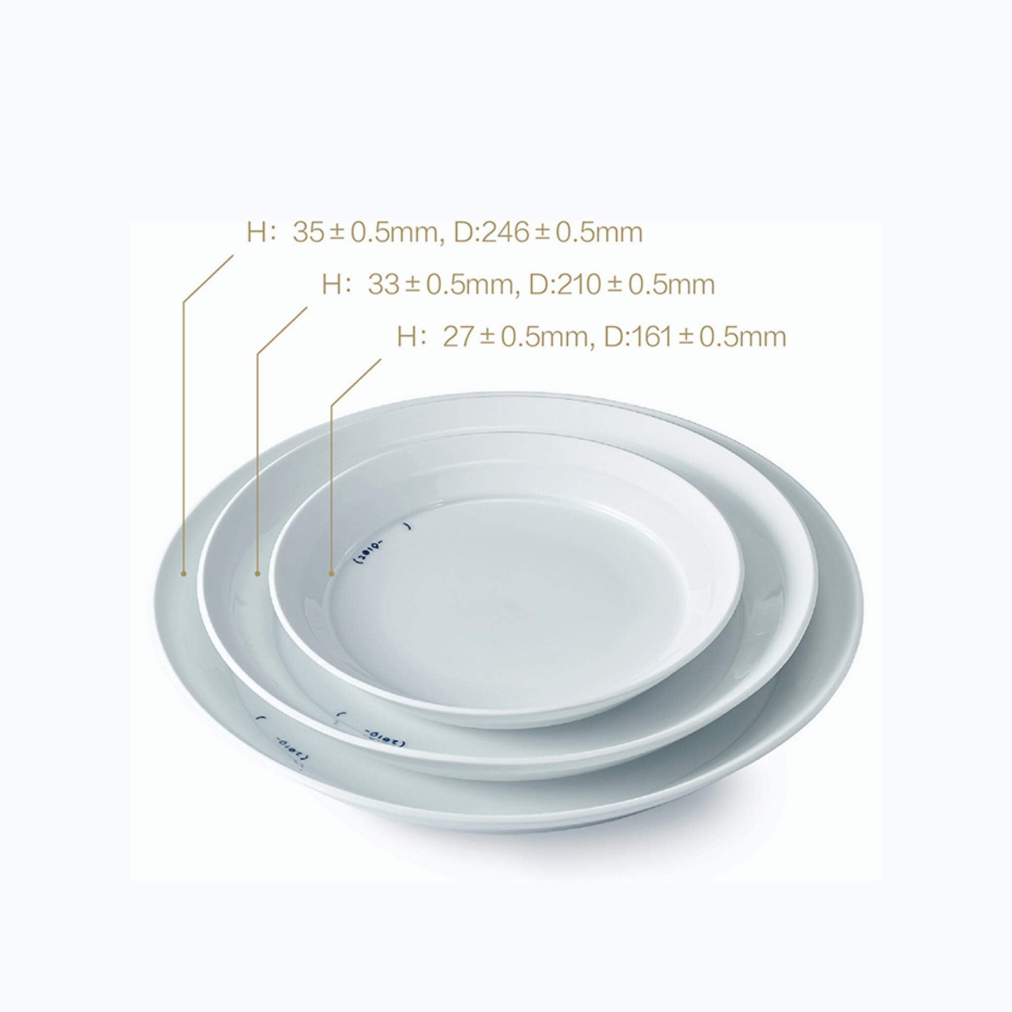 Ogee Ceramic Plate (S/M/L)